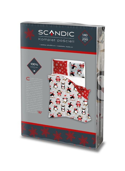 Bavlněné Povlečení 140x200+70x90 Scandic 076