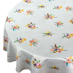 Ubrusy s Nešpinivou Úpravou Velikonoční šedý Zajíc Kulatý