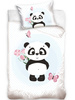 Dětské Povlečení 100x135+40x60 Malý Panda Blue BABY226008