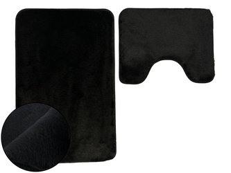 Koupelnové Předložky Lombok II Černá - 2 ks