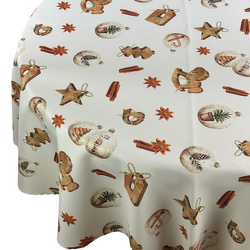 Oboustranně Ubrusy s Nešpinivou Úpravou Wooden Story Kulatý