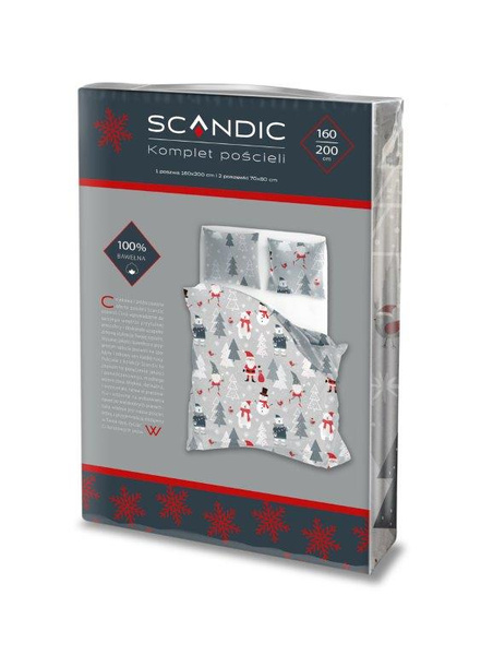 Bavlněné Povlečení 160x200+ 2x70x80 Scandic 079