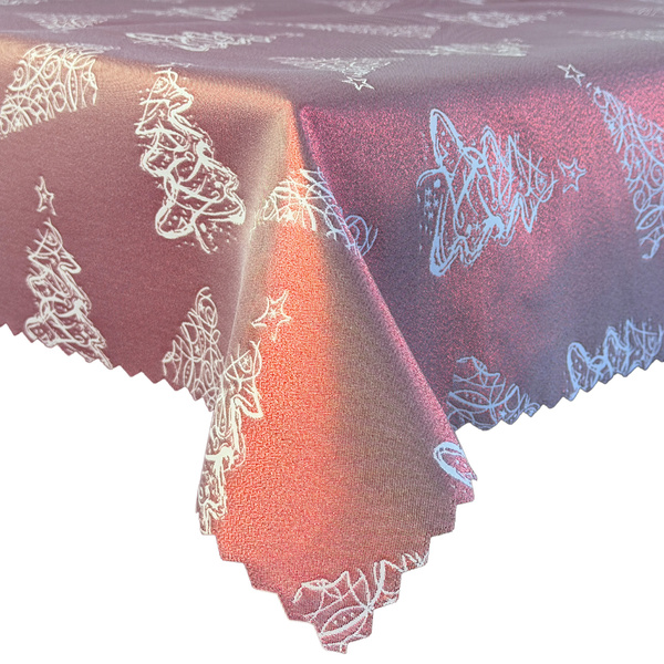 Oboustranně Ubrusy s Nešpinivou Úpravou Vánoční Strom Z-3401 Zlatý 