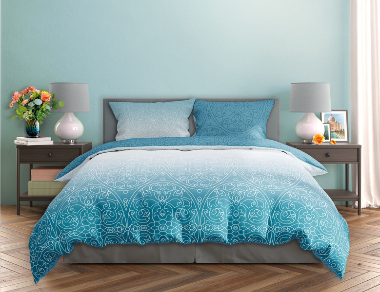 Sada LožníhoPrádla Z Bavlněného Saténu 220x200+ 2x70x80 Milagro Verde 015