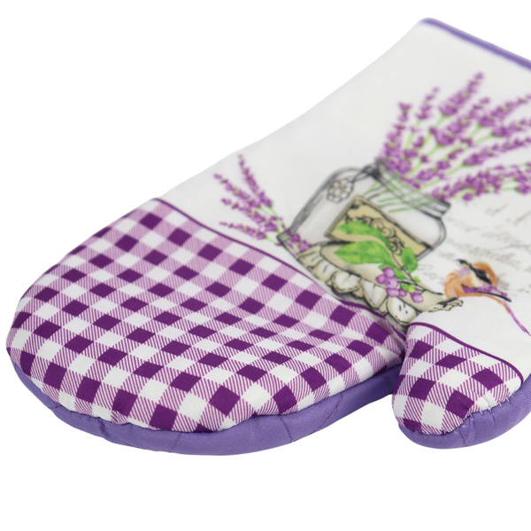 Kuchyňská Zástěra a 2 Kuchyňské Chňapky s Magnetem Lavender II 0318FS25 Sada
