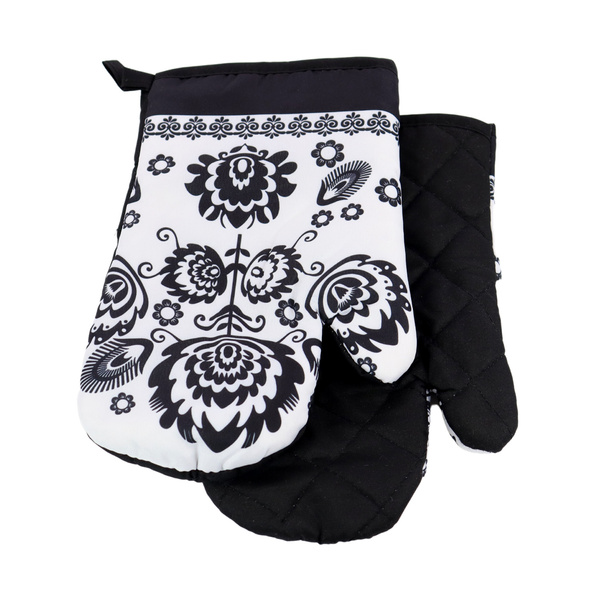 Kuchyňská Zástěra a 2 Kuchyňské Chňapky s Magnetem Folk II 2267C Sada