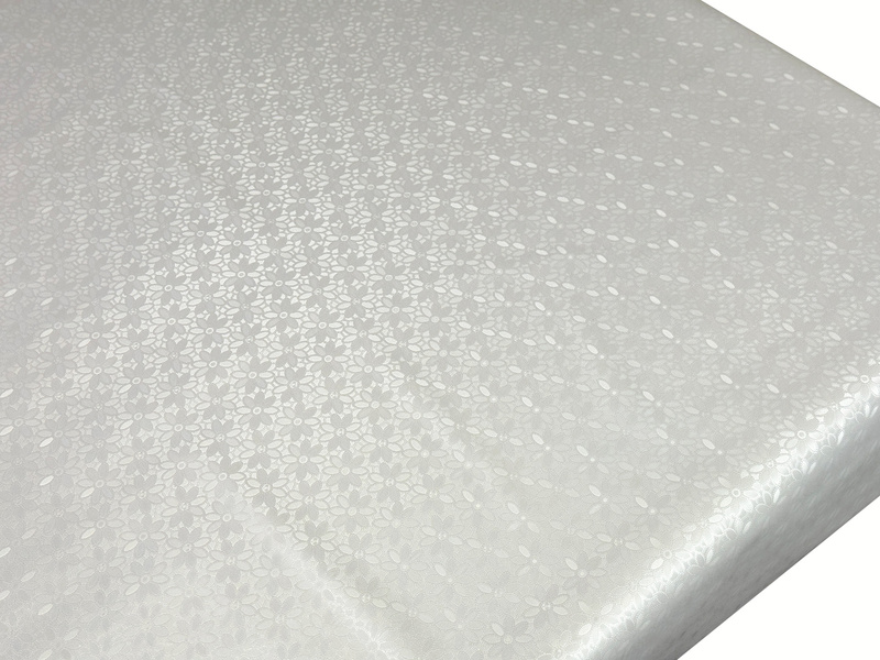 Ubrusy PVC s Textilním Podkladem Pearl ZG-6263A WHITE