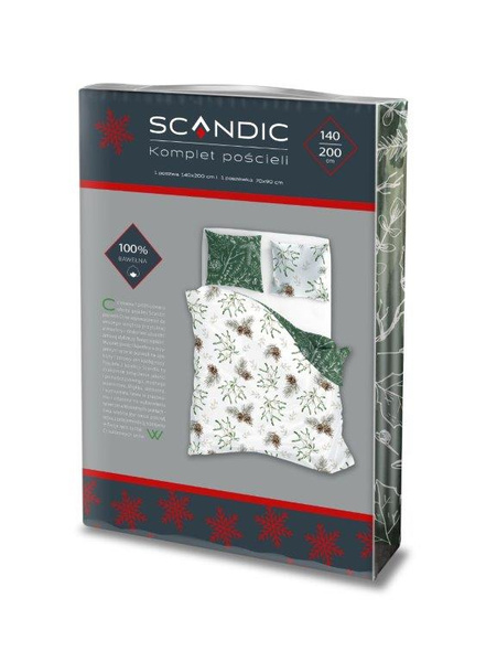 Bavlněné Povlečení 140x200+70x90 Scandic 083