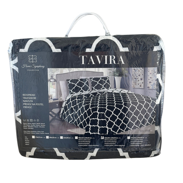 Dvoustranné Přehozy na Postel TAVIRA SY-1706 Bez Polštářů 220x240 