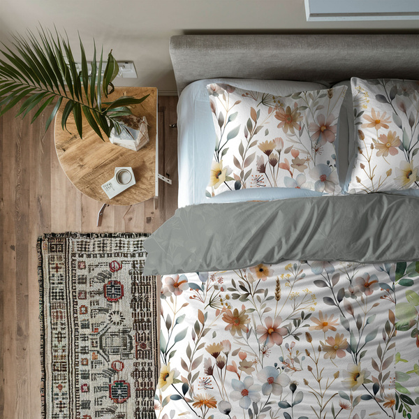 Sada Ložního Prádla Z Bavlněného Saténu 220x200+ 2x70x80 Boho 006