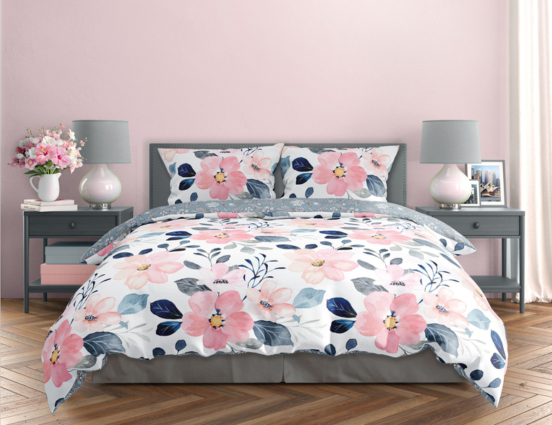 Sada LožníhoPrádla Z Bavlněného Saténu 160x200+ 2x70x80 Milagro Verde 011