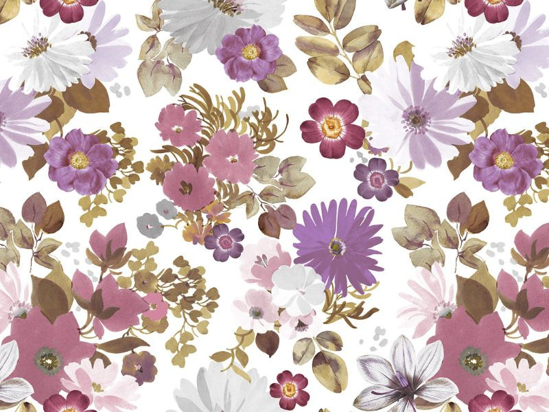Ubrusy PVC s Textilním Podkladem Florista 06348-02 v Rolích