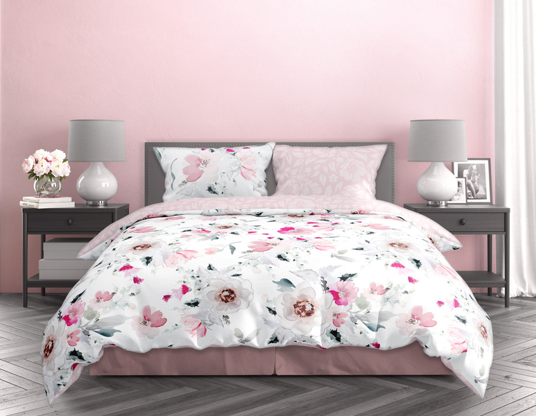 Sada Ložního Prádla Z Bavlněného Saténu 140x200+70x90 Milagro Verde 003