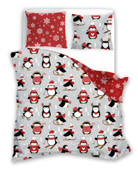 Bavlněné Povlečení 160x200+ 2x70x80 Scandic 076