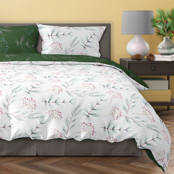 Sada LožníhoPrádla Z Bavlněného Saténu 140x200+70x90 Milagro Verde 020