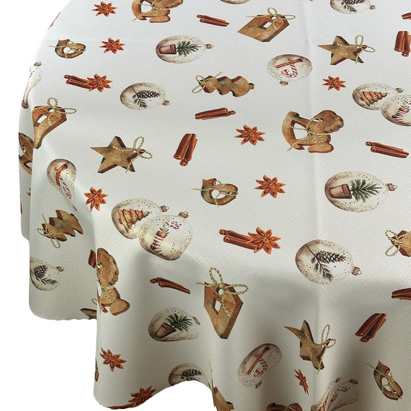 Oboustranně Ubrusy s Nešpinivou Úpravou Wooden Story Kulatý