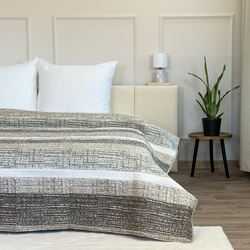 Dvoustranné Přehozy na Postel TAVIRA J-035 Brian Beige Bez Polštářů 220x240