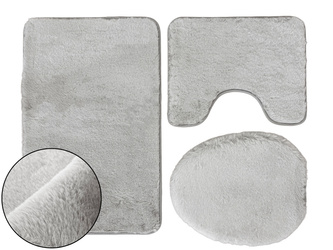 Koupelnové Předložky Lombok II světle šedá - 3 ks