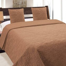 Dvoustranné Přehozy na Postel Valbom Světle Hnědý 032
