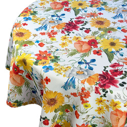 Ubrusy s Nešpinivou Úpravou Kulatý Žlutá Louka