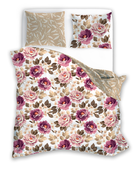 Sada Ložního Prádla Z Bavlněného Saténu 140x200+70x90 Milagro Verde 017