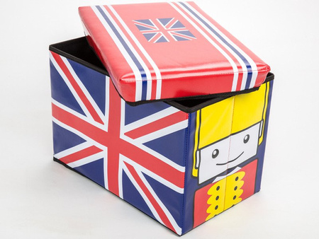 Úložné Boxy-Sedačky Pufa UK Flag SU-06 49x31x31 cm