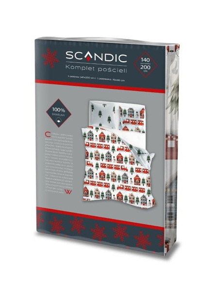 Bavlněné Povlečení 140x200+70x90 Scandic 075