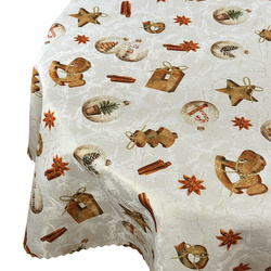 Oboustranně Ubrusy s Nešpinivou Úpravou Zlatý Wooden Story Kulatý