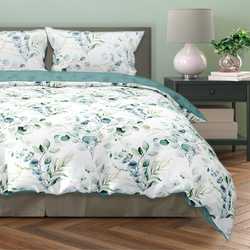 Sada LožníhoPrádla Z Bavlněného Saténu 160x200+ 2x70x80 Milagro Verde 006