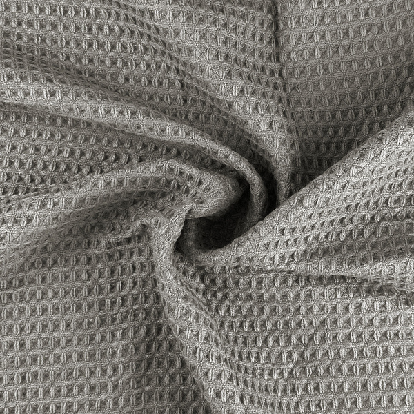 Žakárová Deka Alta S Třásněmi Vaflová Struktura Šedá 150x200 cm