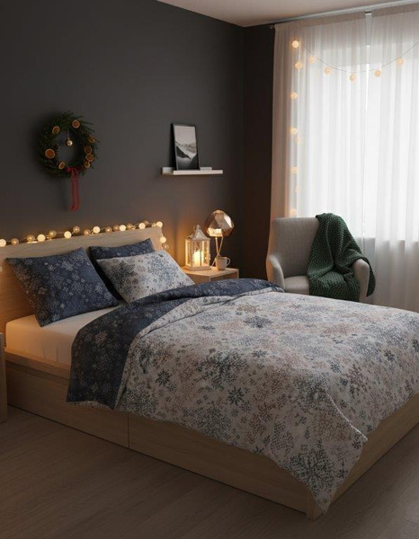 Bavlněné Povlečení 160x200+ 2x70x80 Scandic 077