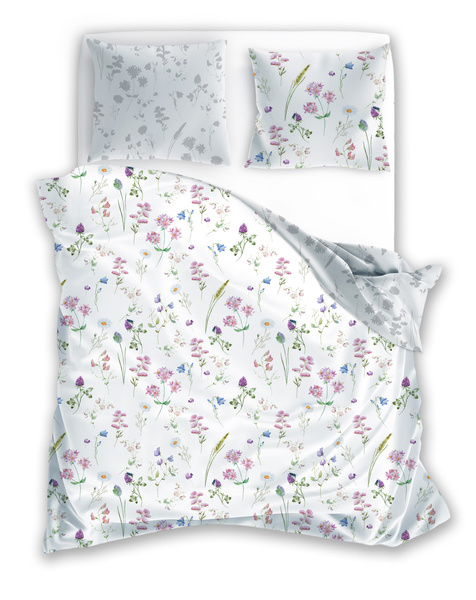 Sada LožníhoPrádla Z Bavlněného Saténu 160x200+ 2x70x80 Milagro Verde 013