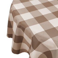 Ubrusy s Nešpinivou Úpravou Hnědý Kulatý