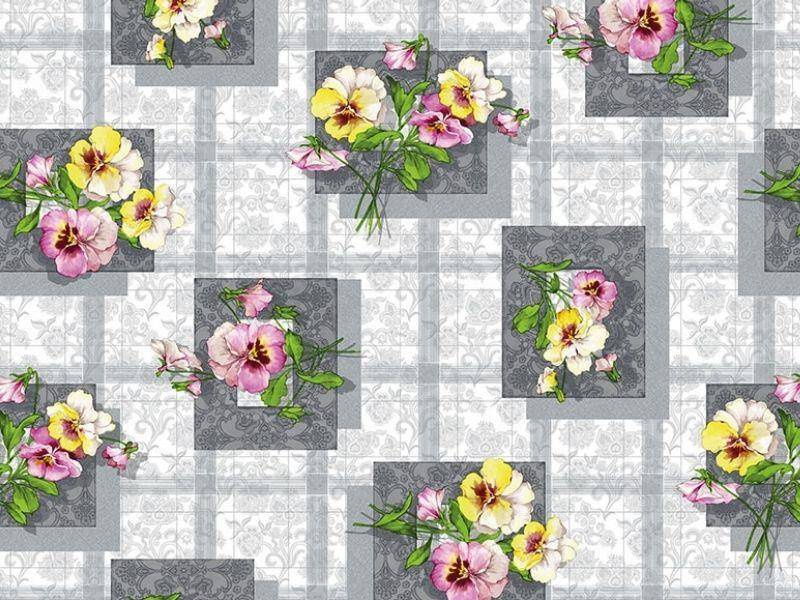 Ubrusy PVC s Textilním Podkladem Fantastik 1137-1 v rolích