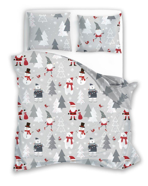 Bavlněné Povlečení 160x200+ 2x70x80 Scandic 079