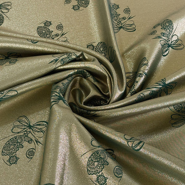 Oboustranně Ubrusy s Nešpinivou Úpravou zelená Sníh 1