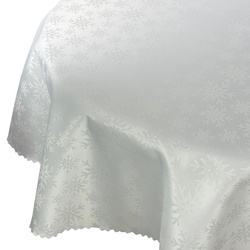 Ubrusy s Nešpinivou Úpravou Z-3489 Bílý Kulatý