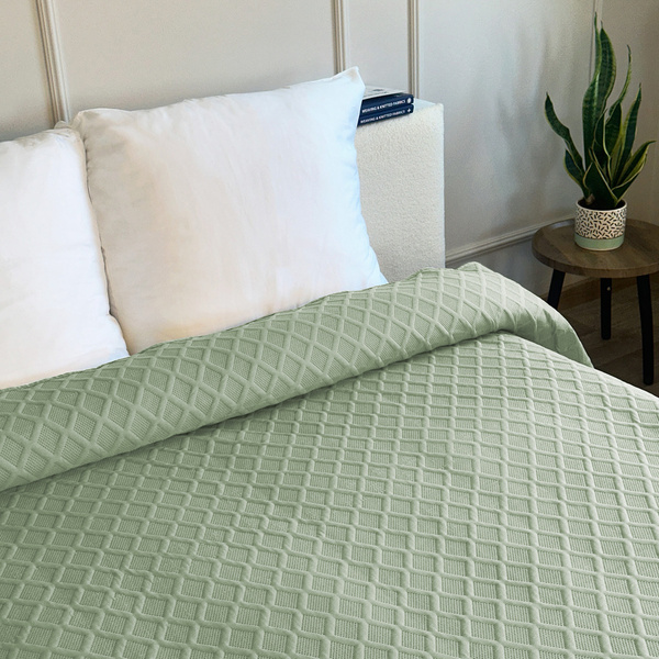 Dvoustranné Přehozy na Postel Parla 3D Zelený Bez Polštářů 180x220