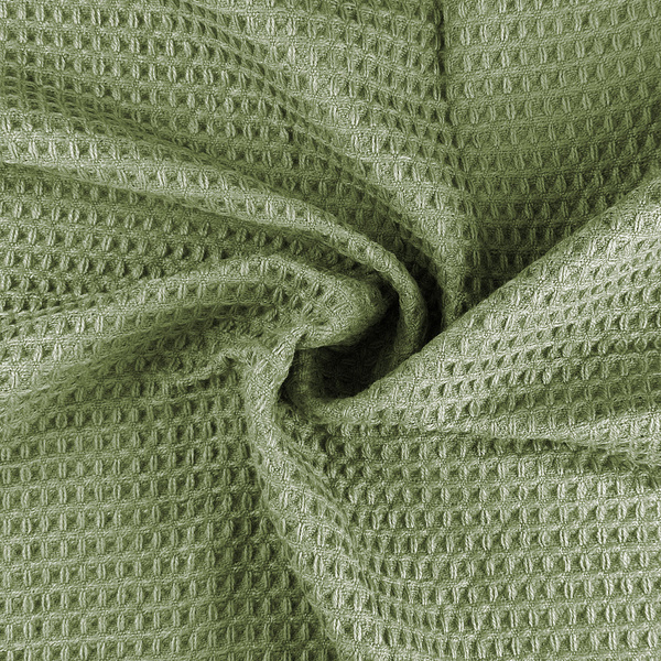 Žakárová Deka Alta S Třásněmi Vaflová Struktura Zelený 200x220 cm