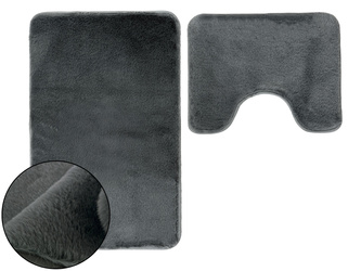 Koupelnové Předložky Lombok II tmavošedý - 2 ks