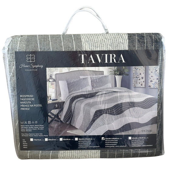 Dvoustranné Přehozy na Postel TAVIRA SY-7630 Bez Polštářů 220x240 
