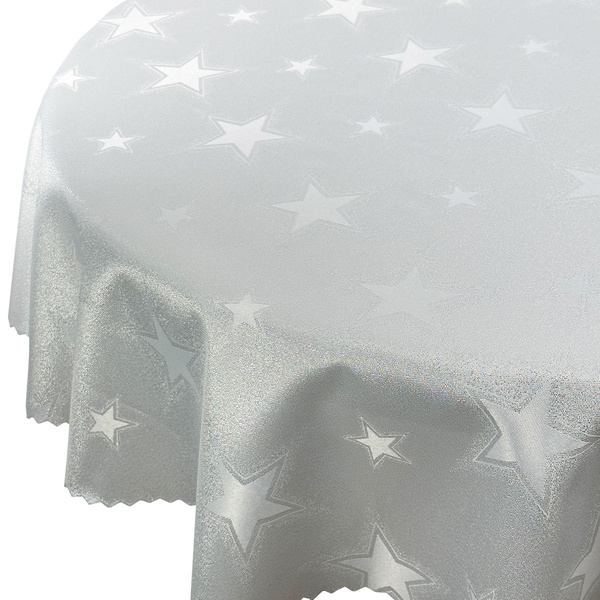 Oboustranně Ubrusy s Nešpinivou Úpravou Velké Hvězdy Kulatý