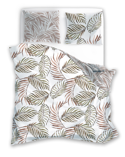 Sada Ložního Prádla Z Bavlněného Saténu 160x200+ 2x70x80 Boho 002 