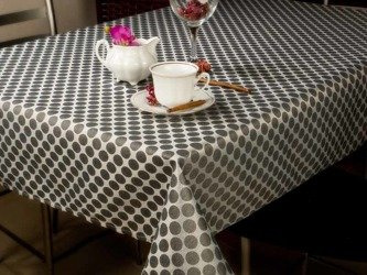 Ubrusy s Nešpinivou Úpravou Grafit Polka Dots 2113