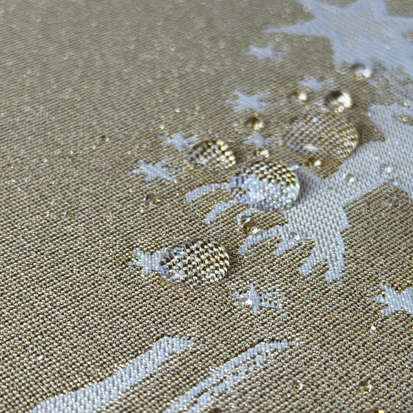 Oboustranně Ubrusy s Nešpinivou Úpravou Zlatý Sníh I Kulatý