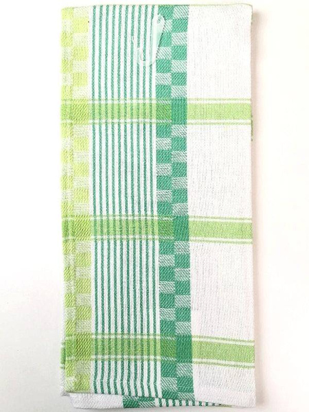 Bavlněné Kuchyňské Utěrky Irma Bílá Zelená 45x65 cm