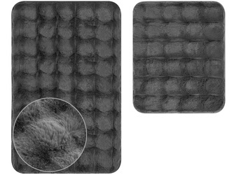 Koupelnové Předložky Aruba 3D tmavošedý - 2 ks