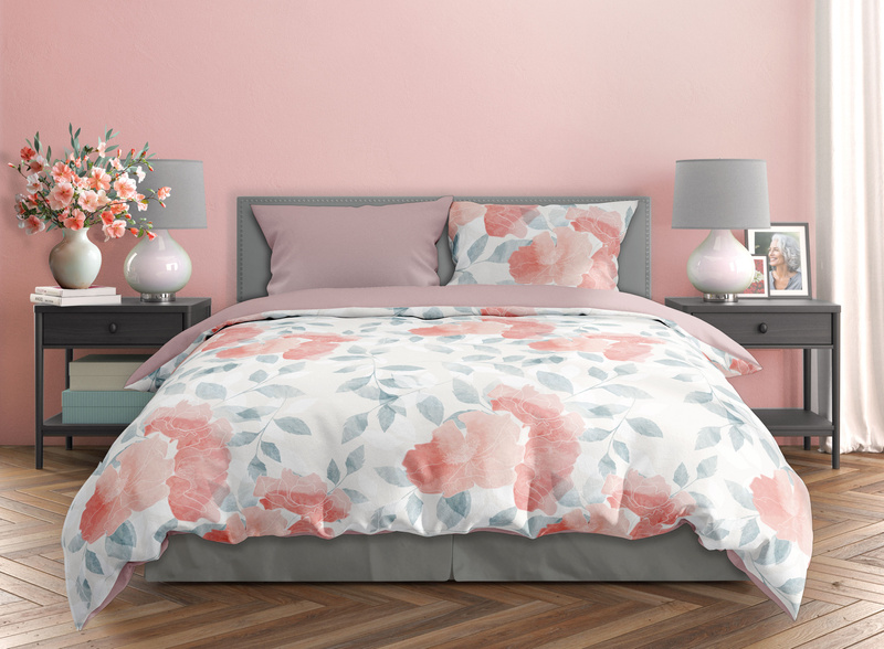 Sada LožníhoPrádla Z Bavlněného Saténu 140x200+70x90 Milagro Verde 027