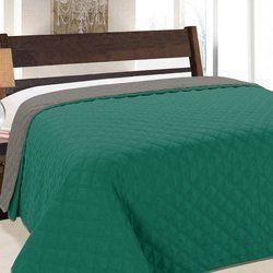 Dvoustranné Přehozy na Postel Vigo II Emerald Grafit 013- Bez Polštářů 220x240