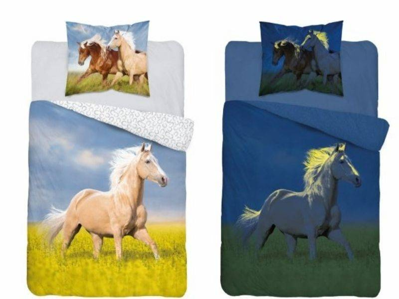 Bavlněné Povlečení Kůň 3583A Glow